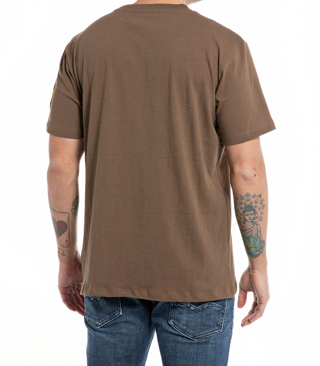 オープンエンドハンドドライジャージーTシャツ 詳細画像 ブラウン 2